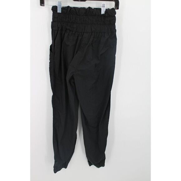 Free People FP Movement Joggers Womens The Way Home Black Windbreaker Nylon XS - Picture 1 of 5